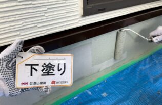基礎　下塗り状況です。
