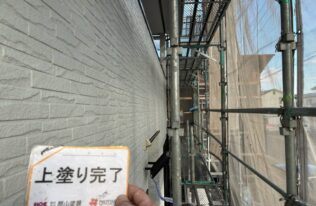 外壁の塗装完了写真です。