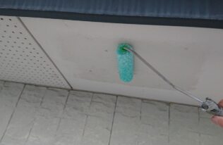 軒天の塗装状況です。