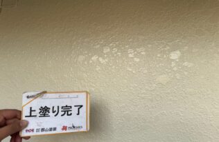外壁塗装の施工完了です。